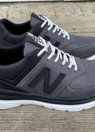 Чоловічі шкіряні кросівки new balance2 фото