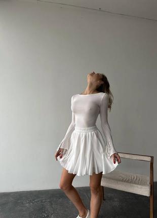 Нежная, воздушная юбка в стиле baby doll 2 цвета5 фото