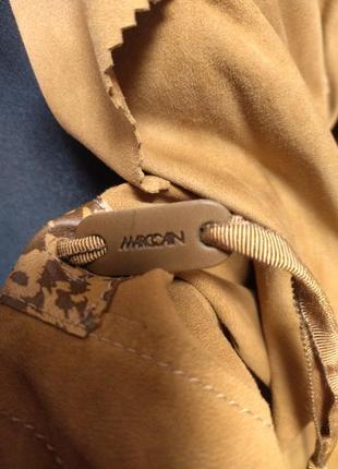 Кардиган накидка куртка натуральная кожа премиум marc cain р.м6 фото