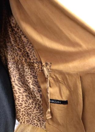 Кардиган накидка куртка натуральная кожа премиум marc cain р.м9 фото