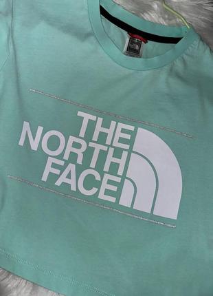 Футболка the north face, укорочена футболка the north face, кроп топ the north face3 фото