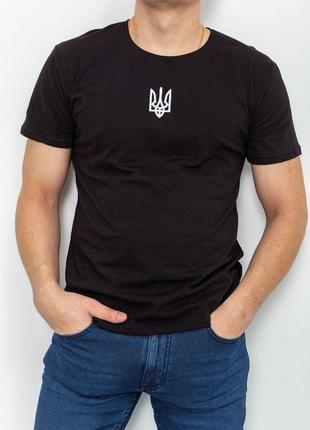 Чоловіча футболка з тризубом, колір чорний, 226r022