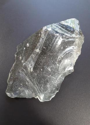 Винтаж! 💎 кусок стекла глыба декоративная камень  прозрачный с пузырьками воздуха старинное стекло минерал9 фото