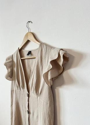Котонове плаття міді на ґудзиках від shein🌿1 фото