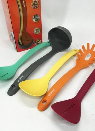 Силиконовые кухонные принадлежности набор magio mg-1123, принадлежности для кухни...