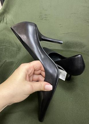 Кожаные лодочки zara 365 фото