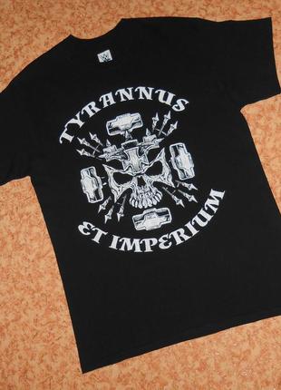 Футболка tyrannus et imperium/wwe authentic/triple h "monarch and authority"/реслинг/череп/мерч1 фото