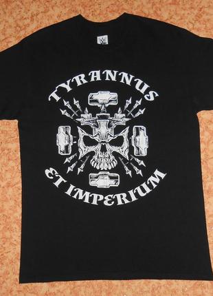 Футболка tyrannus et imperium/wwe authentic/triple h "monarch and authority"/реслинг/череп/мерч4 фото