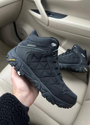 Кросівки зимові хутро теплі водовідштовхувальні merrell tracking black white кроссовки зимние мех водоотталкивающие