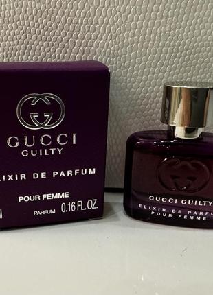 Женский парфюм gucci guilty elixir de parfum 5 мл1 фото