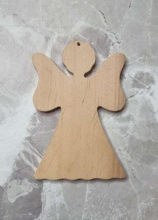 Заготовка для декору та розфарбовування дерев'яний янгол