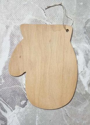 Заготовка для декору та розфарбовування рукавичка