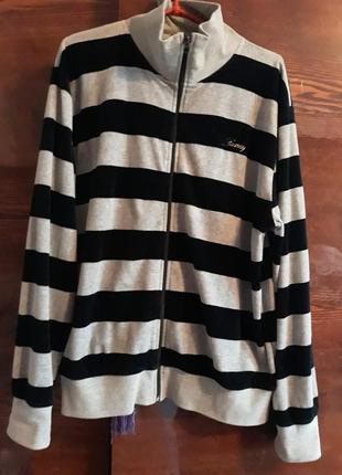 Спортивная велюровая кофта