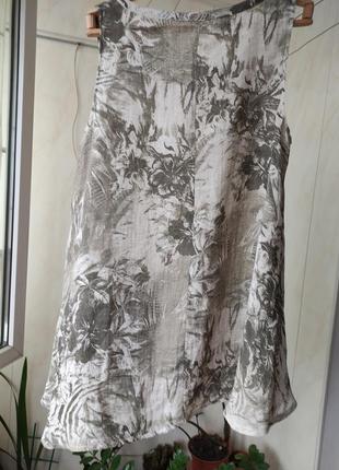 Сукня льон, 👗 платье, туника, большой размер итальялия6 фото