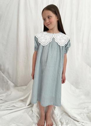 Дитяча сукня із комірцем1 фото