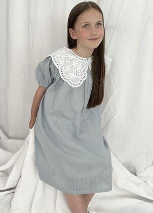 Детское платье с воротничком 6