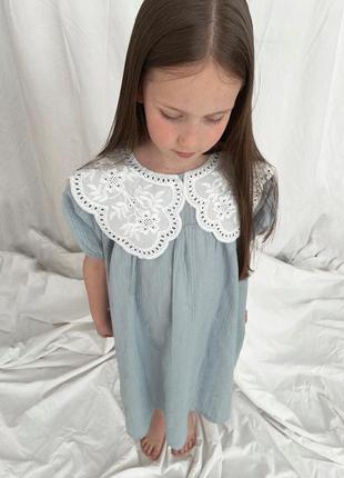 Дитяча сукня із комірцем2 фото