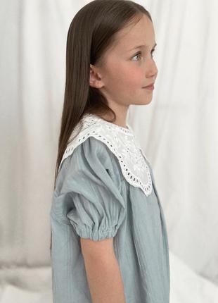 Дитяча сукня із комірцем4 фото