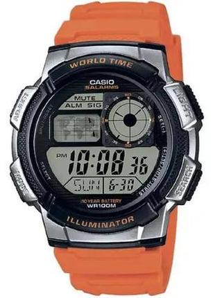 Часы casio ae-1000w-4b (a). серебристый