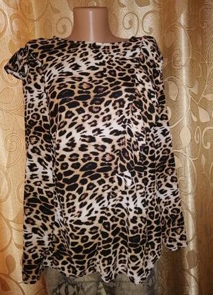 💛💛💛стильная легкая женская леопардовая кофта, блузка george💛💛💛6 фото