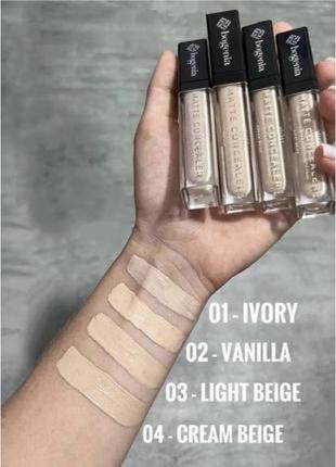 Консилер для обличчя velvet matt concyler bogenia