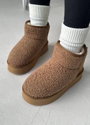 Угги itts teddy brown