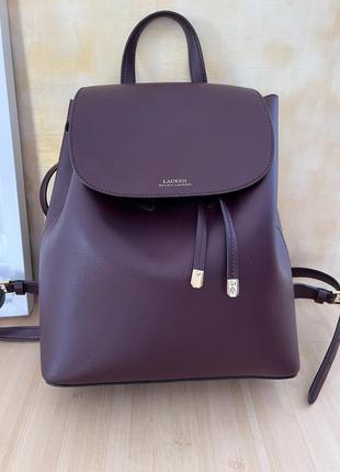 Сумка рюкзак из нат кожи lauren ralph lauren