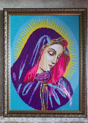 Вишита хрестиком ікона, нова, велика, ручна робота