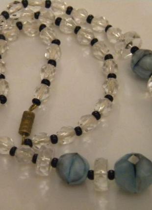 Винтажные бусы чешская бижутерия чехословакия №1366