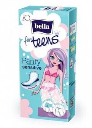 Bella прокладки гигиенические ежедневные panty for teens sensitive (20 шт)