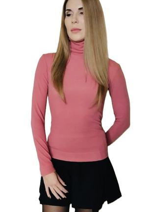 Гольф из плотного трикотажа коралловый