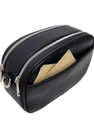 Женская сумка через плечо кросс-боди экокожа черный арт.cm6920 black davidjones франція3 фото