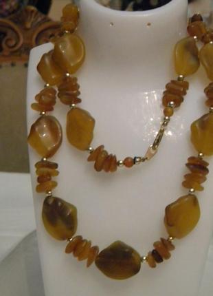 Винтажные бусы чешская бижутерия чехословакия №610