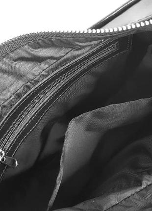 Сумка женская кожаная, черная с тиснением венето 17367 фото