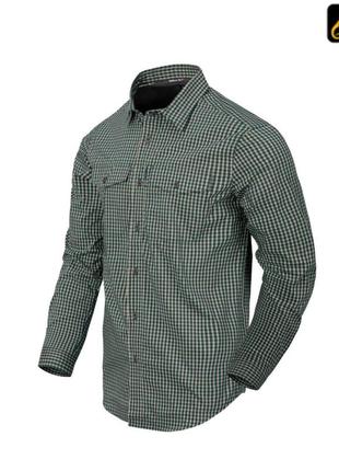 Сорочка helikon-tex covert concealed carry shirt green checkered
