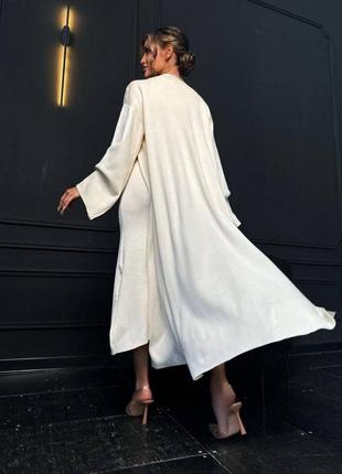 Стильный костюм из качественного ангоры платья + кардиган