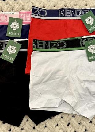 Набір чоловічих боксерів kenzo, 5 шт труси, різні кольори