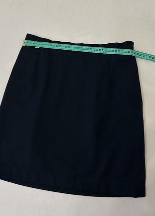 Темно-синя міні спідниця, розмір м/л4 фото