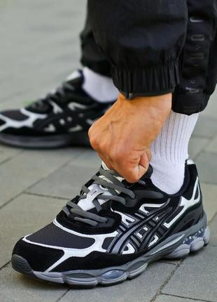 Кроссовки asics gel-nyc black/silver gore-tex7 фото