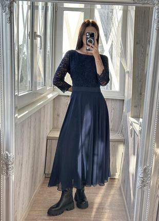 Длинное платье swing
