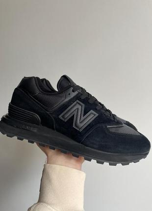 Мужские кроссовки new balance 574 black termo