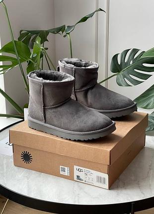 Женские угги ugg classic mini grey