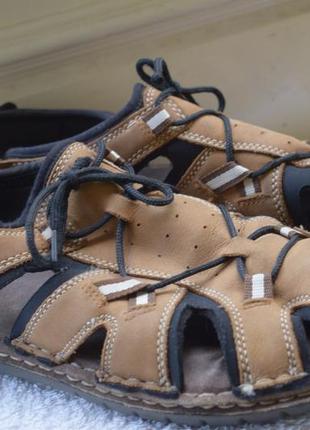 Шкіряні трекінгові босоніжки сандалії мокасини marks &amp; spencer uk 10 р. 43/44 28,51 фото