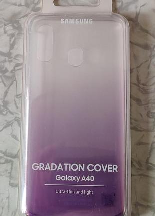 Чохол samsung galaxy a40 gradation cover violet