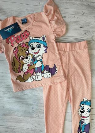 Костюм/комплект футболка лосіни для дівчинки zara