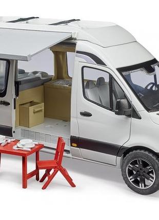 Кемпер mercedes sprinter с водителем и аксессуарами bruder (будтер) 02672