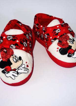 Тапочки меховые minnie/роз размер: 23-25
