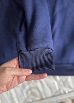 Свитшот синий с флисом