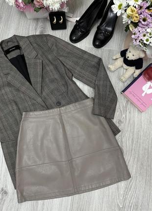 Спідниця з еко шкіри new look 12 розмір