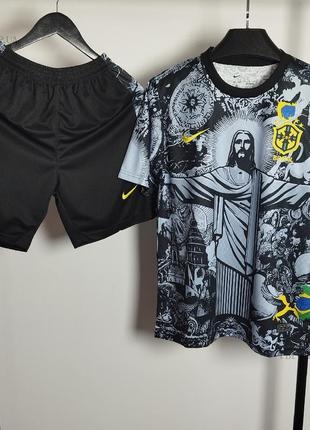 Футбольна форма збірної бразилії з ісусом special edition сезон 2024/25.
